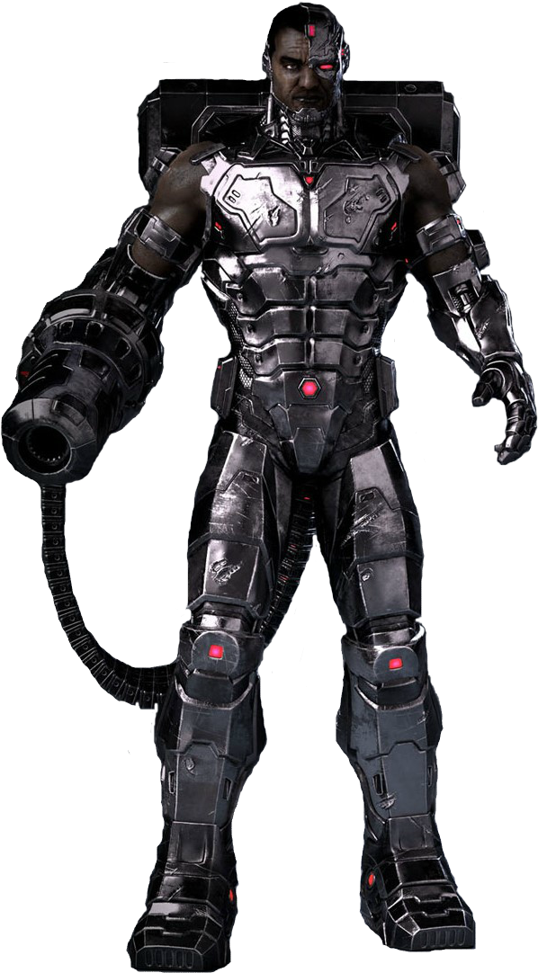 Cyborg Png Transparent Images - Dc Universe Online Cyborg Clipart (642x1119), Png Download