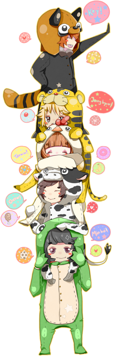 Shinee - Imagenes Kawaii De Shinee Clipart (600x1261), Png Download