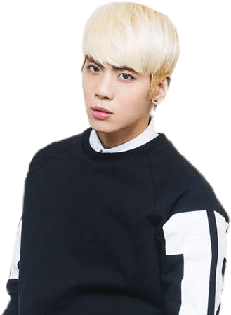 Kim Jong Hyun Blond Hair - صور جونغ هيون Clipart (800x453), Png Download
