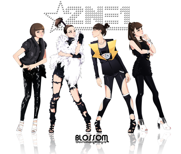 2ne1 Images 2ne1 Wallpaper And Background Photos - Girl Clipart (600x518), Png Download