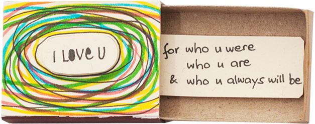 "i Love You For Who Were" Matchbox Card - Circle Clipart (1024x786), Png Download