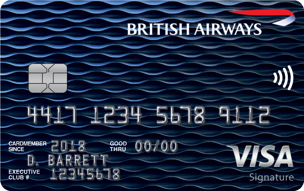Chase British Airways Card - British Airways Visa Signature Card Clipart (1090x712), Png Download