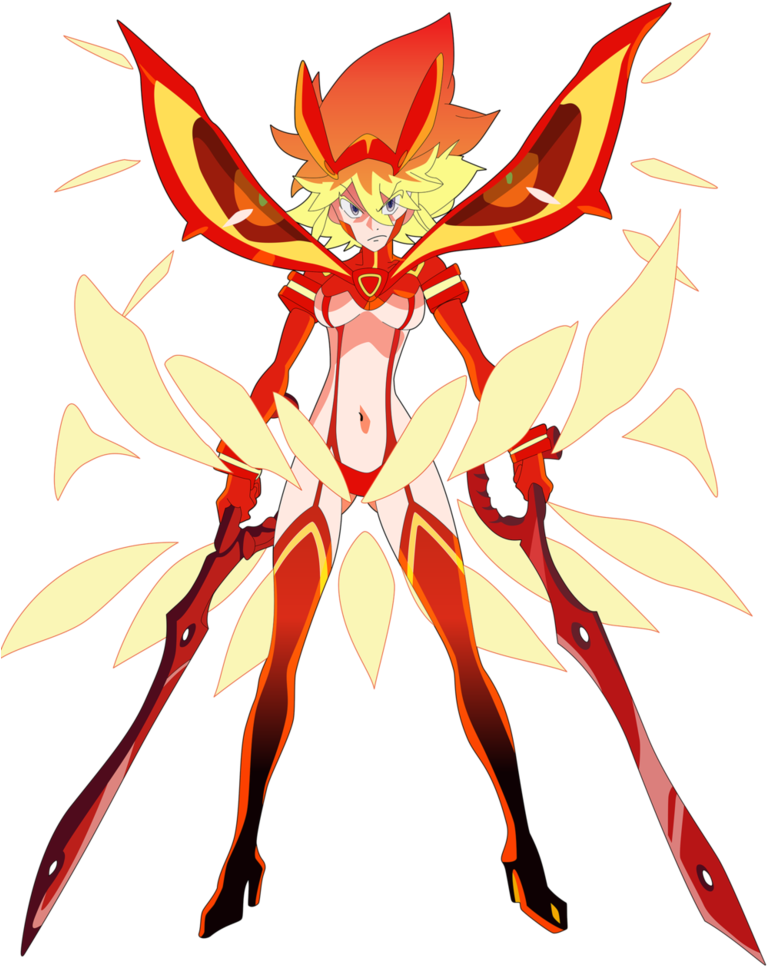 Ryuko Matoi Vs Gurren Lagann - Matoi Ryuko Senketsu Kisaragi Clipart (767x967), Png Download