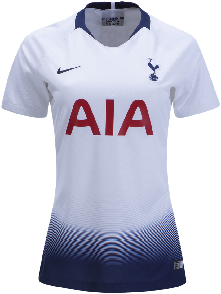 Nike Tottenham Hotspur Women S Home Jersey 1819 - Jersey Tottenham 2018 2019 Ladies Clipart (1000x1000), Png Download