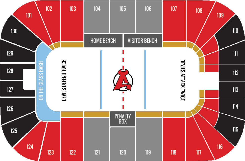 Binghamton Devils Seating Chart Clipart (1005x670), Png Download