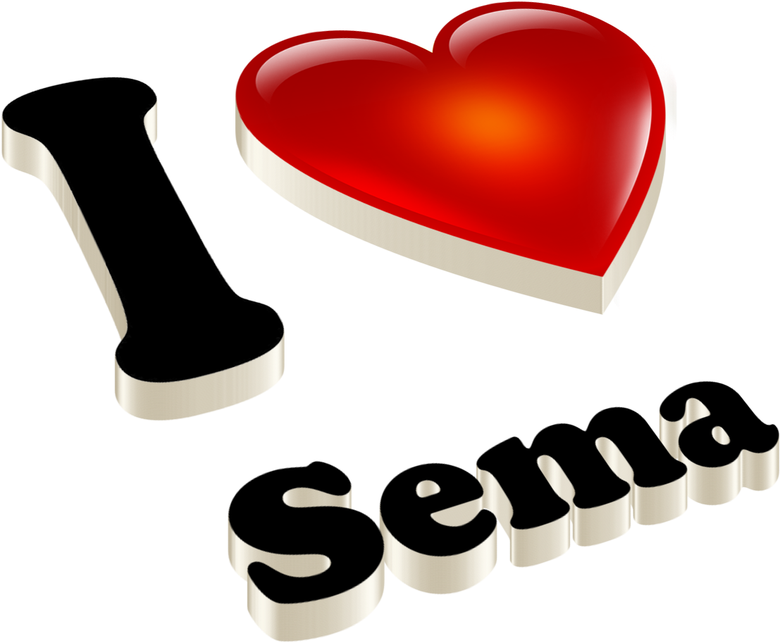 Sema Heart Name Transparent Png - Logo I Love Maya Clipart (1460x1028), Png Download