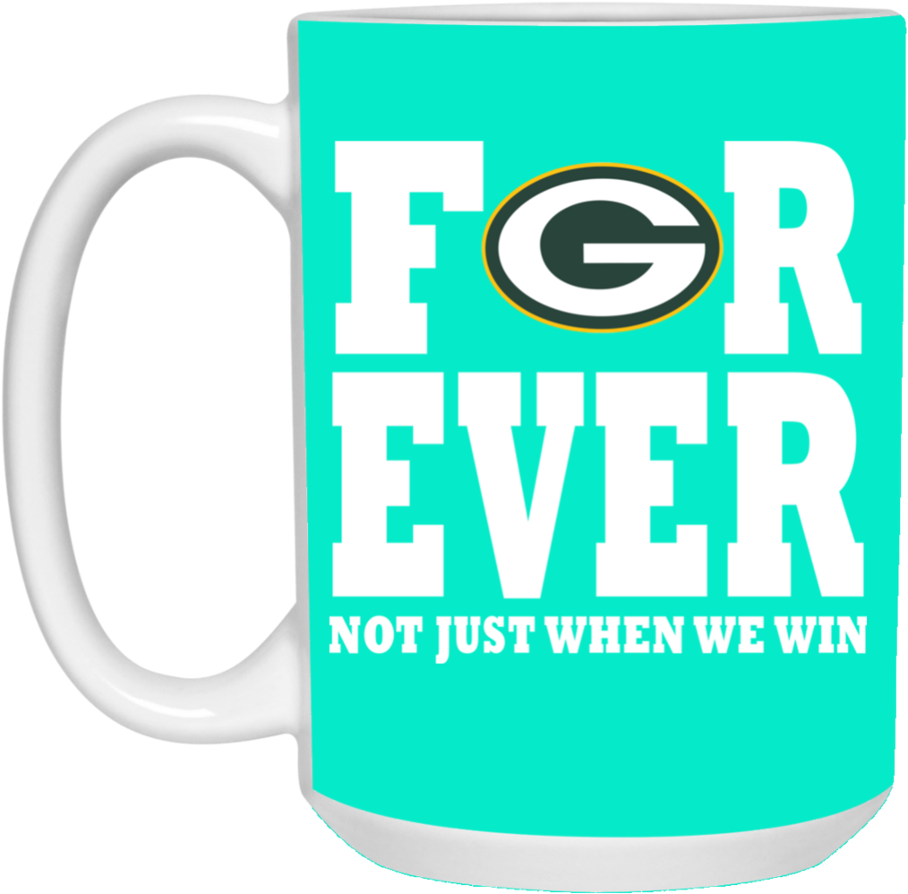 For Ever Green Bay Packers Mug Cup Coffee Gift - Bbq Festival Clipart (1014x998), Png Download