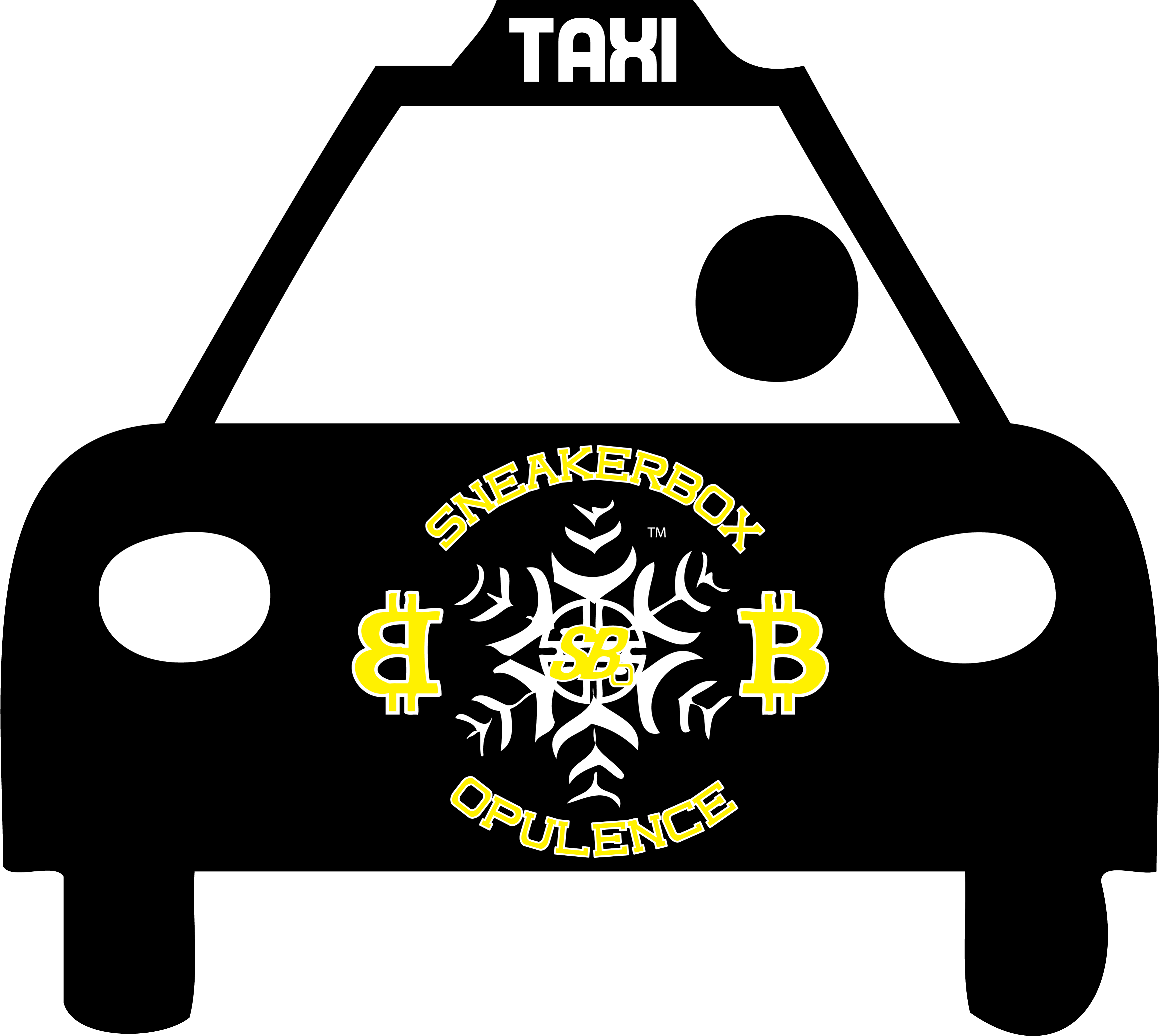 Image - Cartoon Black Taxi Clipart (3645x3191), Png Download