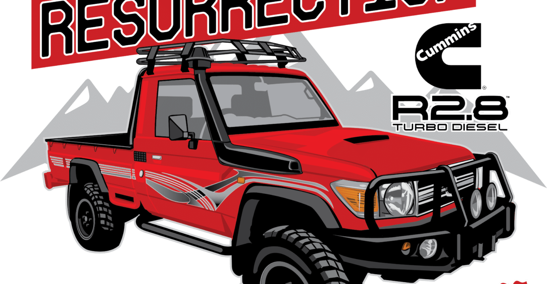 Sema - Toyota Land Cruiser Pickup R2 8 Clipart (1110x577), Png Download