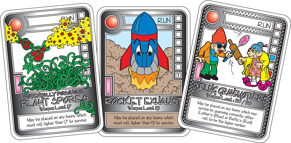 Killer Bunnies White Weapons - Killer Bunnies Clipart (1000x493), Png Download