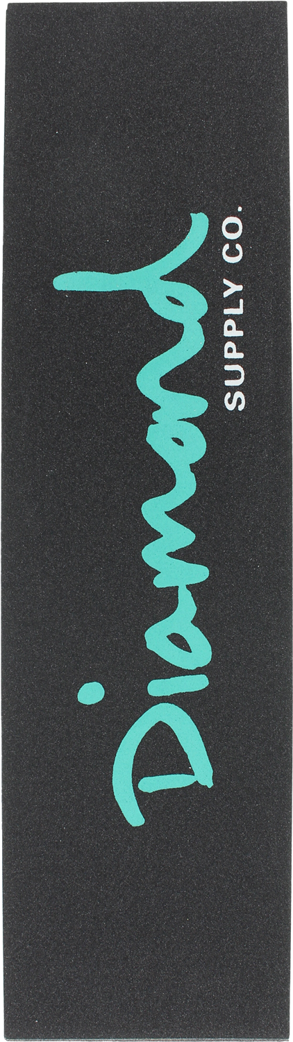 Brand New Diamond Script Black/diamond Blue Griptape - Diamond Supply Co Clipart (1500x1500), Png Download