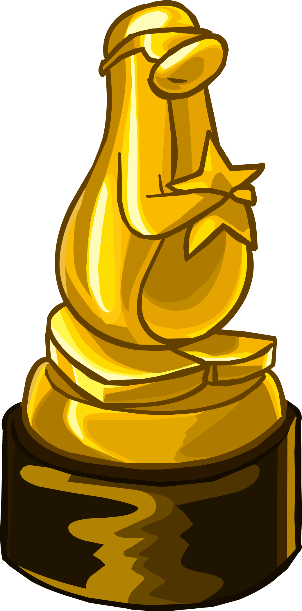 Gold Award Png - Club Penguin Penguin Award Clipart (1039x2101), Png Download
