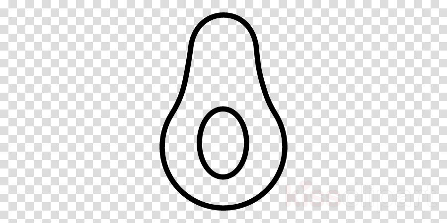 Avocado Outline Drawing Clipart Avocado Drawing Clip - Heart Icon Transparent Background - Png Download (900x450), Png Download