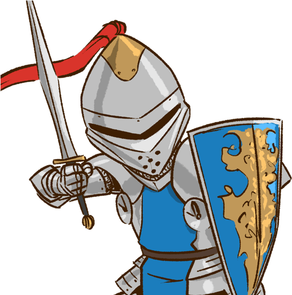 The Knight And The Damsel - Knight Clipart No Background - Png Download (667x595), Png Download