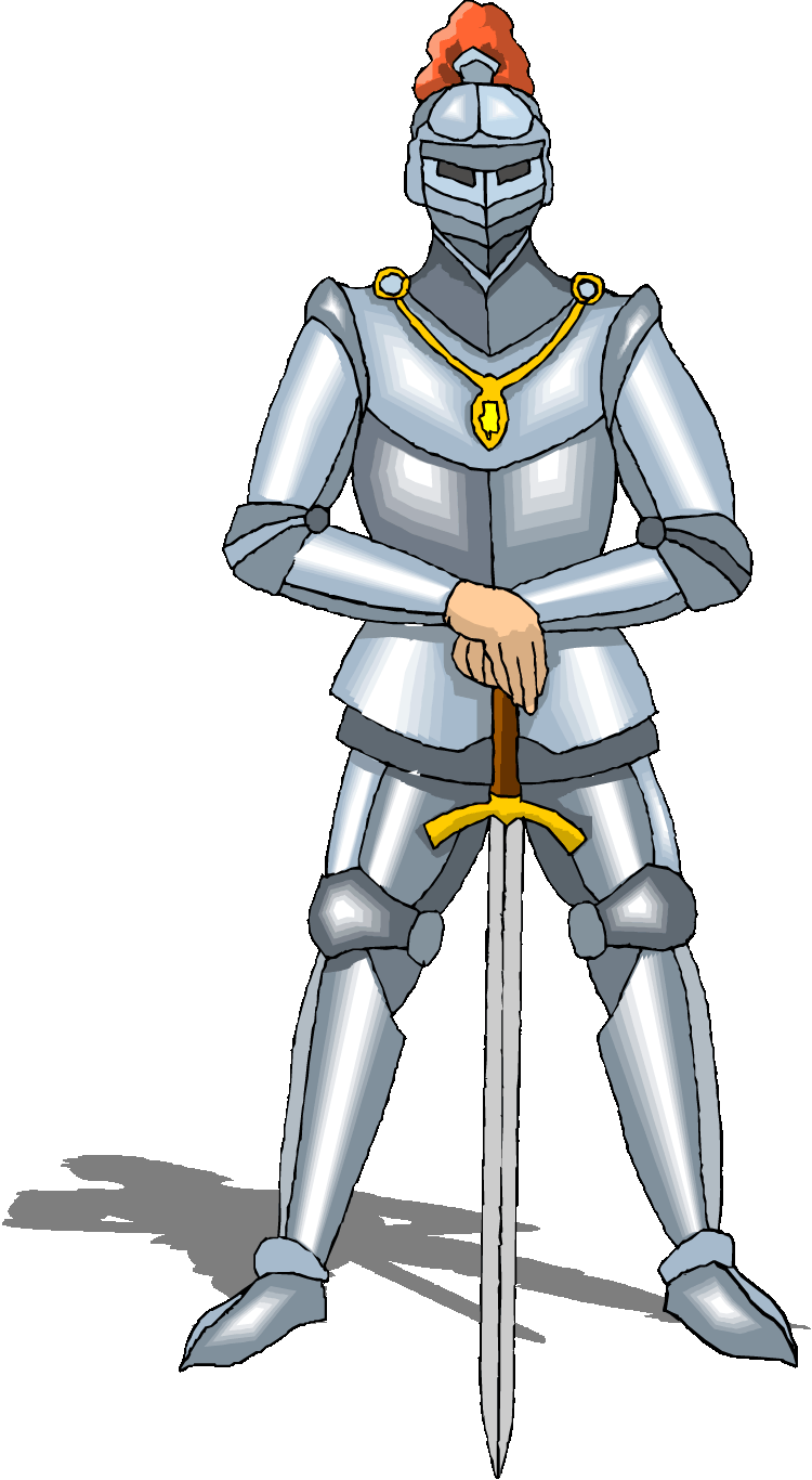 Clipart Freeuse Download Knights Clipart Middle Ages - Knight From Medieval Times - Png Download (750x1366), Png Download