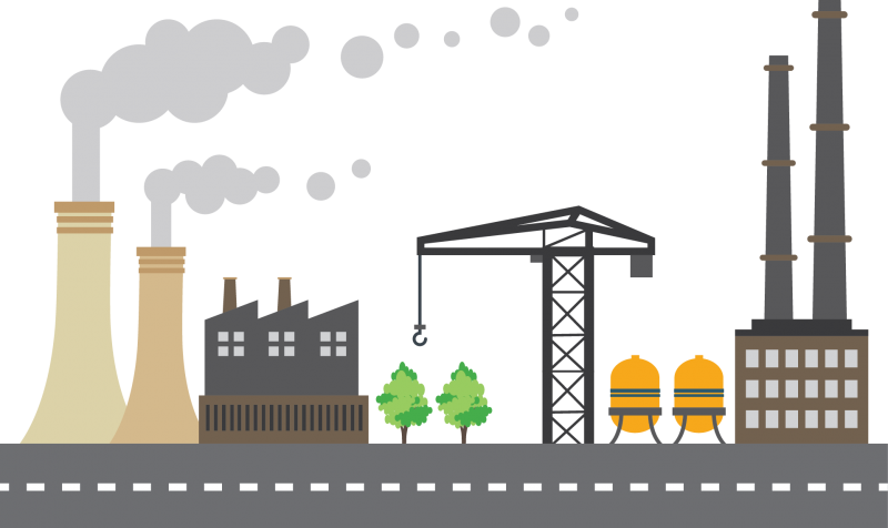 Expanding Clipart Manufacturing Business - Transparent Factory Clipart City - Png Download (800x476), Png Download