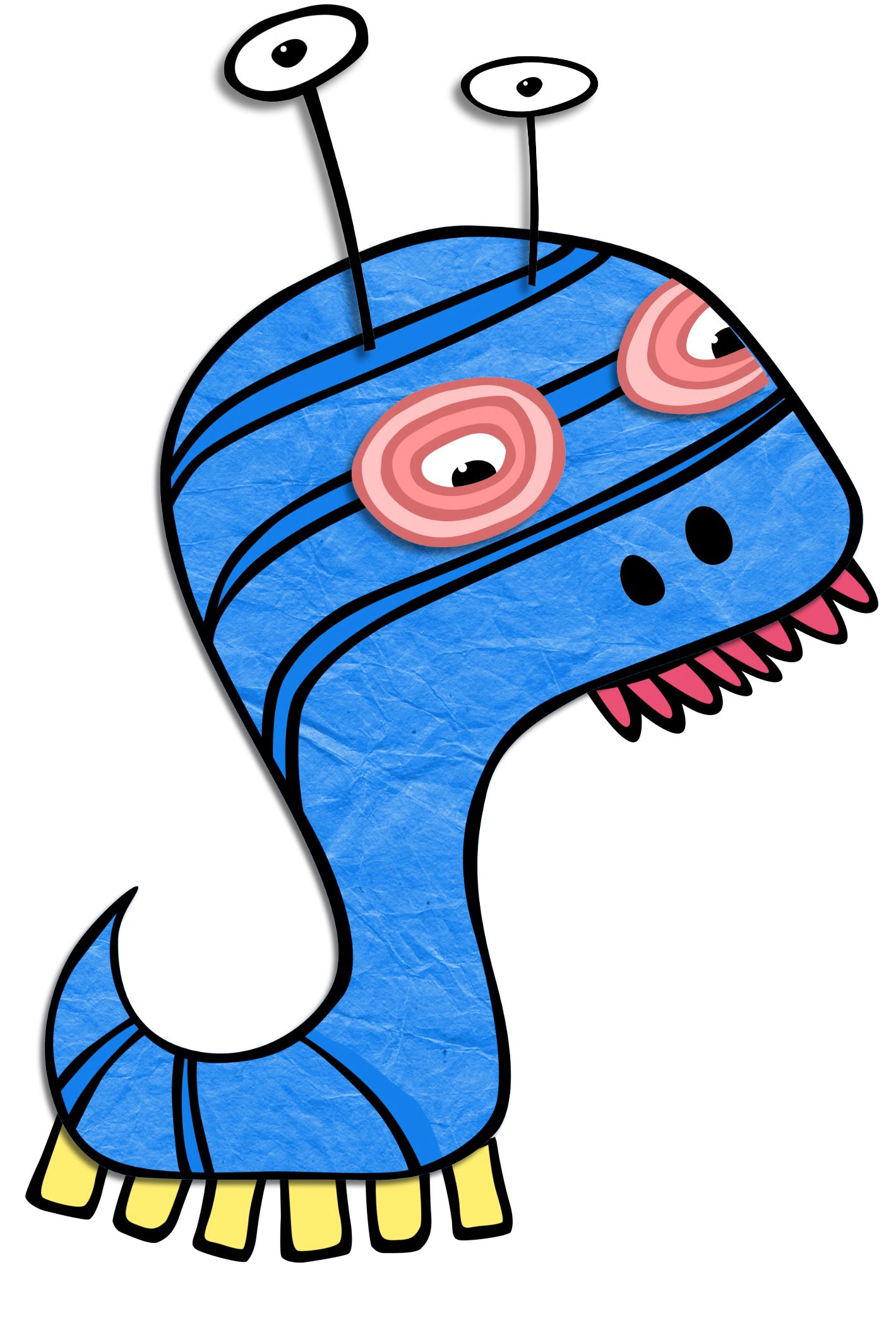 Monster Clip Art Kids Blue 1131840 - Monster Images For Kids - Png Download (1419x2108), Png Download