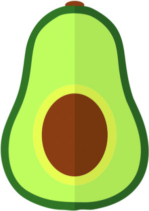 Avocado Clipart Papaya Fruit - Circle - Png Download (700x460), Png Download