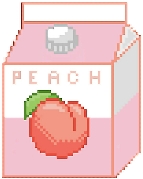 #freetoedit#juice #cute #peach #peachy #tumblr #aesthetic - Peach Aesthetic Tumblr Png Clipart (636x640), Png Download