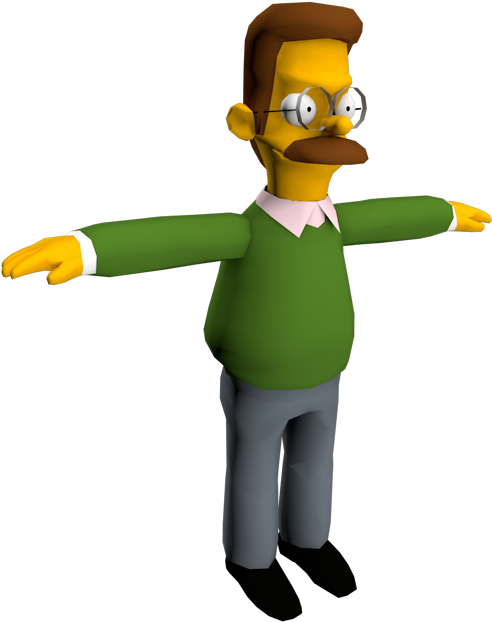 0 Replies 0 Retweets 6 Likes - Simpsons Hit And Run T Pose Clipart (750x650), Png Download