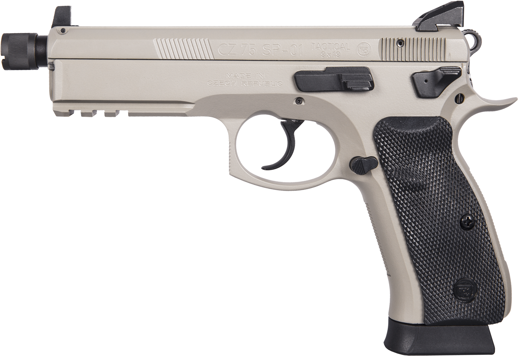Cz 75 Sp 01 Tactical Urban Grey Suppressor Ready - Cz 75 Omega Urban Grey Clipart (1920x1340), Png Download