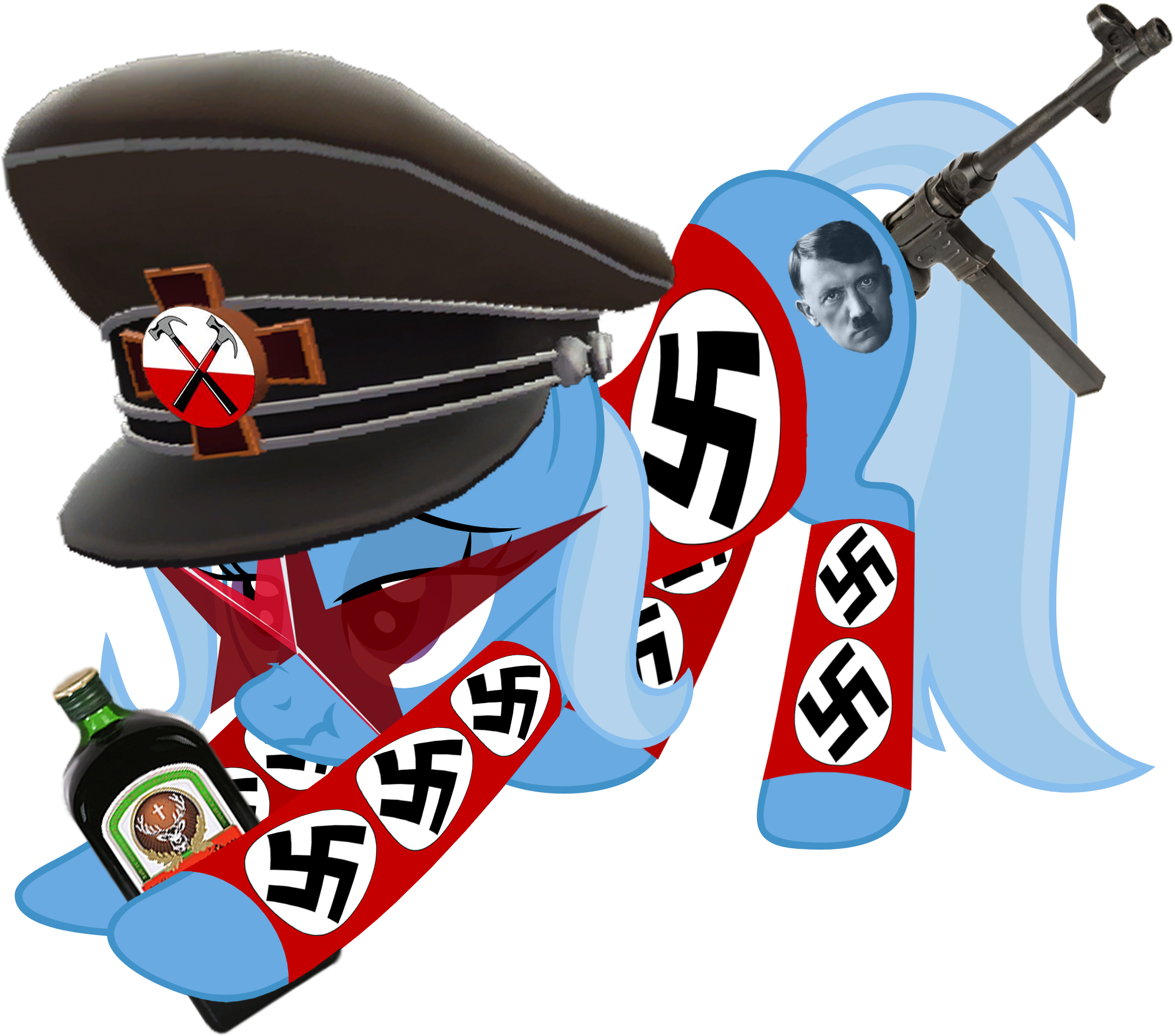 Insertion, Iwtcird, Jagermeister, Meme, Mp-40, Nazi, - Graphic Design Clipart (2022x1754), Png Download
