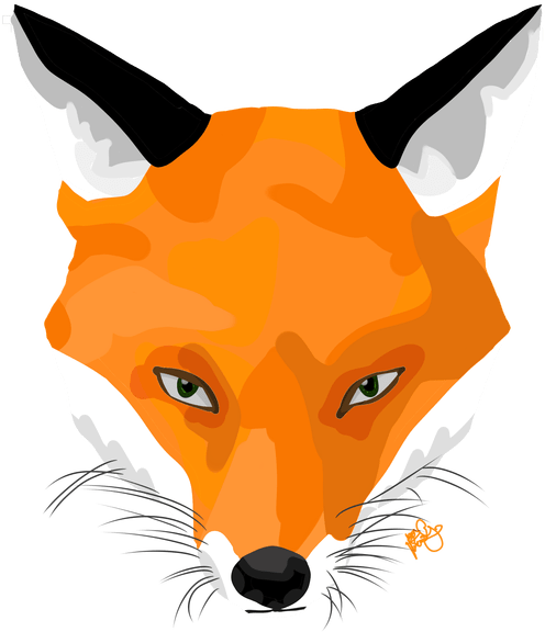 Fox Head Png - Red Fox Clipart (720x720), Png Download