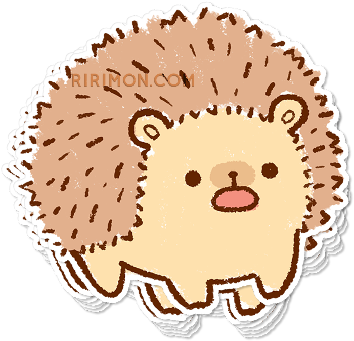 Peko Wah Sticker - Cartoon Clipart (1000x1000), Png Download