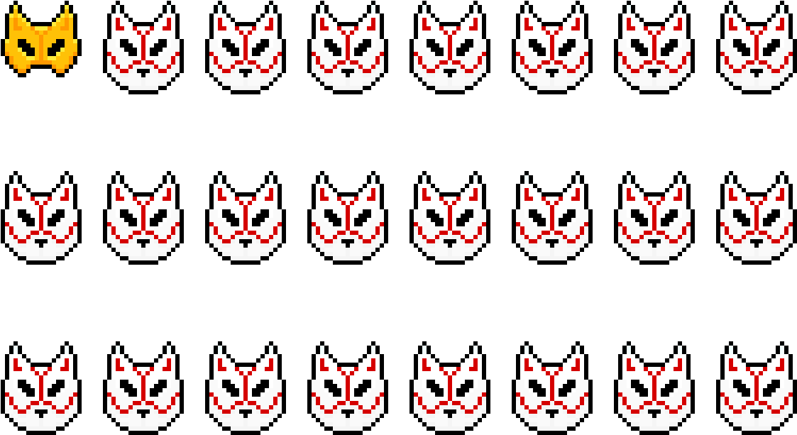Kitsune Mask Collab - Cartoon Clipart (1123x613), Png Download