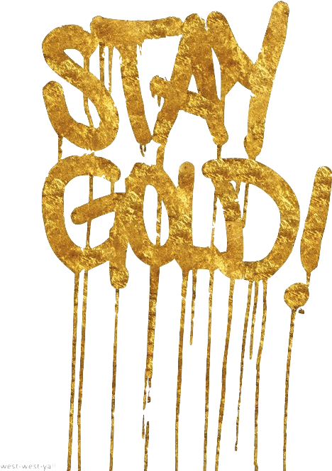 Dripping Gold Tumblr Download - Calligraphy Clipart (468x663), Png Download