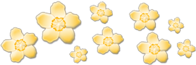 Yellow Yellowflowers Crown Flowers Tumblr Freetoedit - Aesthetic Tumblr Cute Png Clipart (1024x740), Png Download