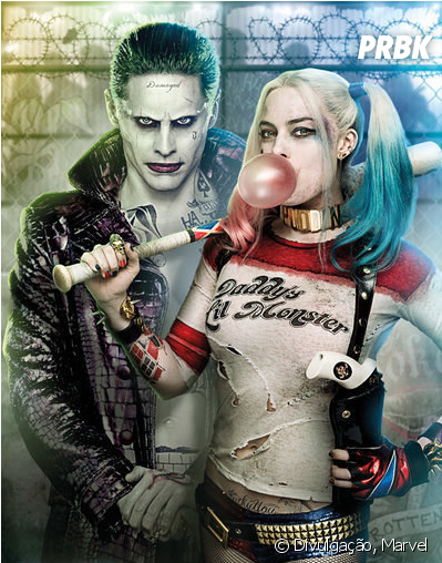 Coringa E Arlequina (margot Robbie) Aparecem Em Novo - Da Arlequina E Os Coringa Kawaii Clipart (624x600), Png Download