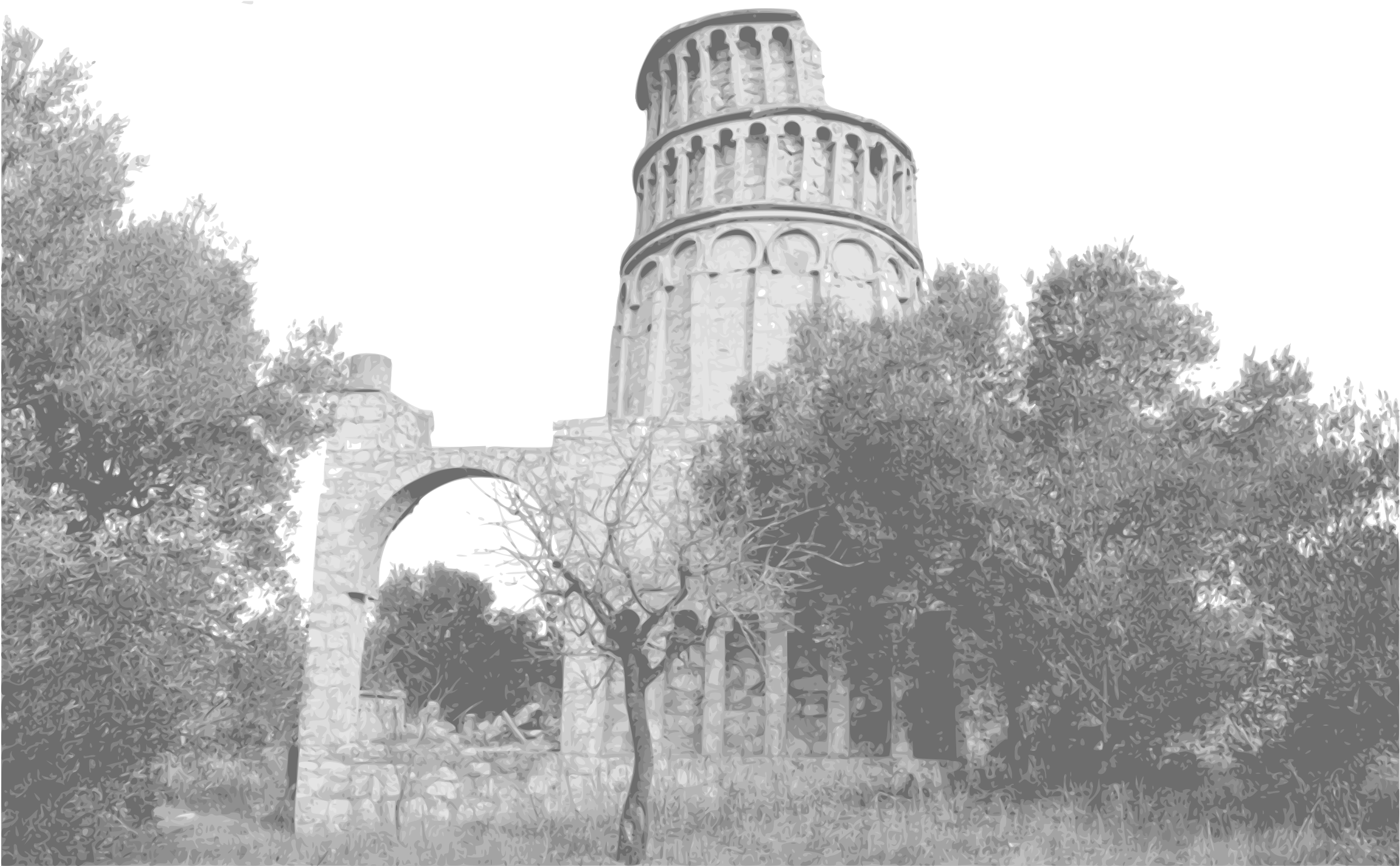 Clipart - Castle - Png Download (2400x1697), Png Download