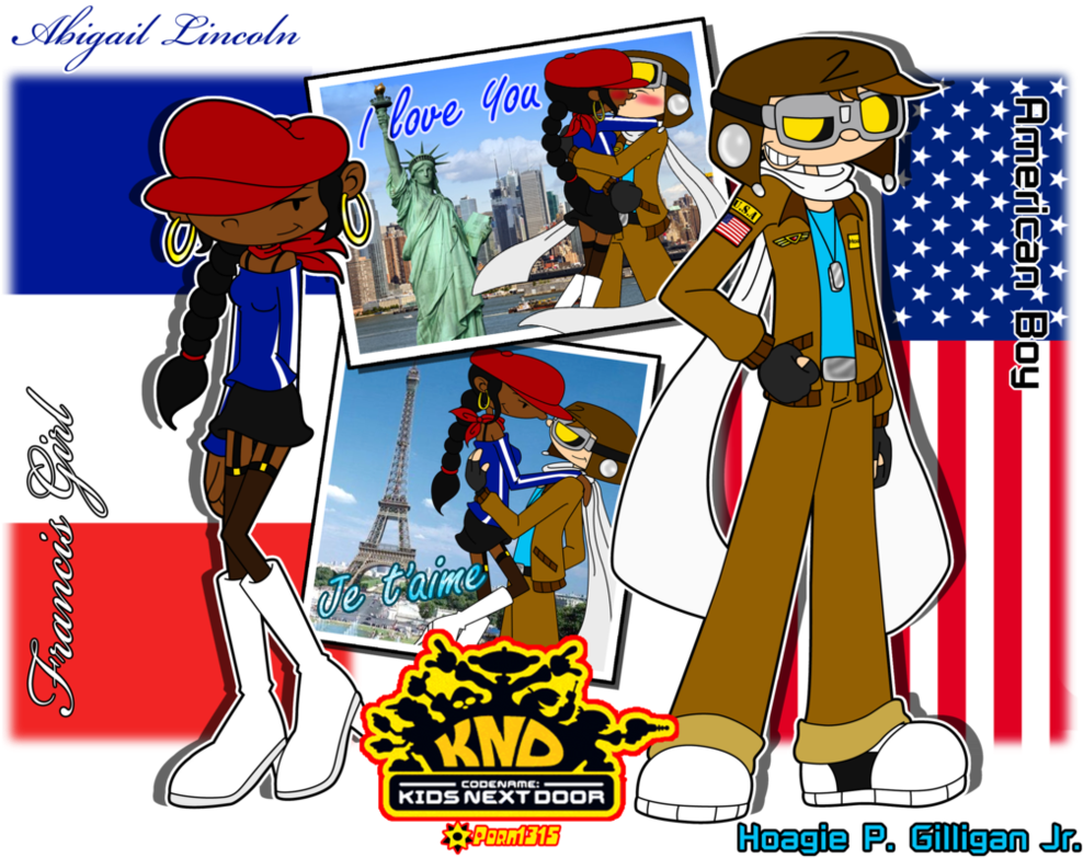 Hoagie X Abby - Codename Kids Next Door Couples Clipart (1007x794), Png Download