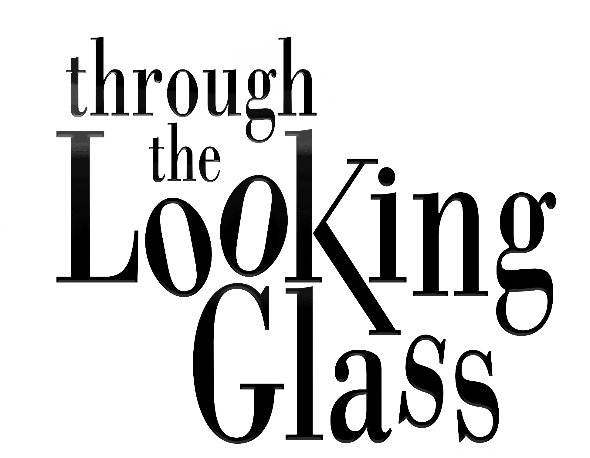 Logo Looking Glass For T Shirt - Calligraphy Clipart (2177x1755), Png Download