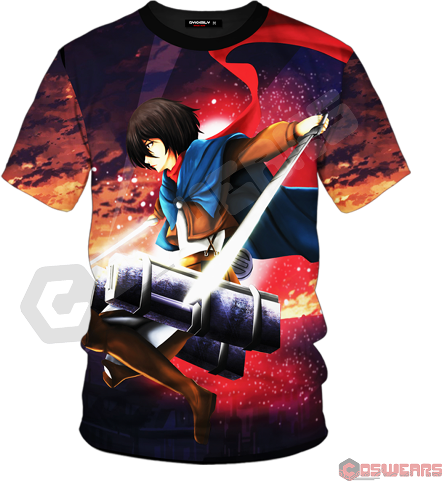 Attack On Titan - Active Shirt Clipart (1024x1024), Png Download