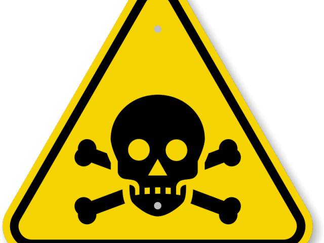 Caution Triangle Symbol - Skull And Crossbones Clipart (640x480), Png Download