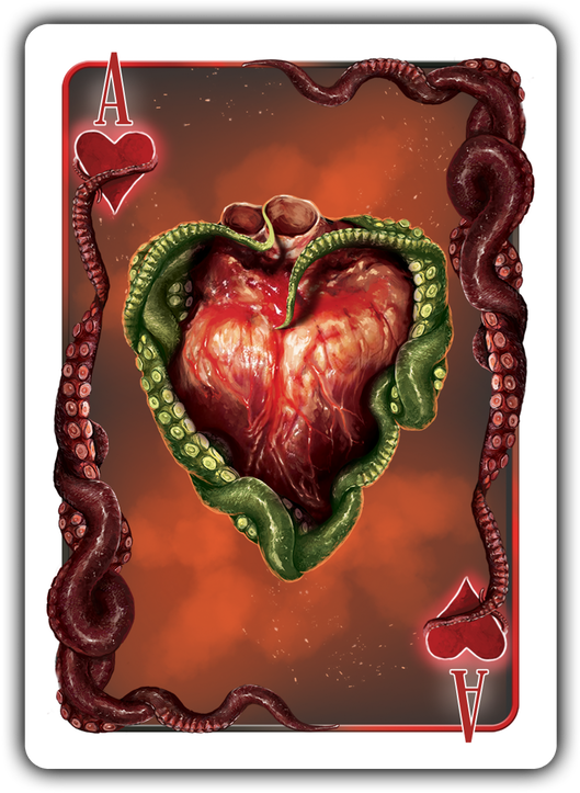 Cthulhu Cardnomicon Playing Cards - Heart Clipart (680x876), Png Download