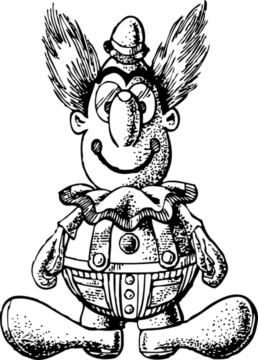 Vintage Art Black And White Clipart (516x720), Png Download