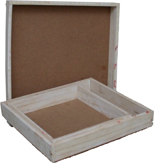 Rough Cut Wooden Box W/w 19x21x3 - Plywood Clipart (529x653), Png Download