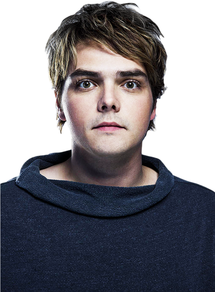 Gerard's Poker Face Is One Of The Many Faces That I - Gerard Way Clipart (687x932), Png Download