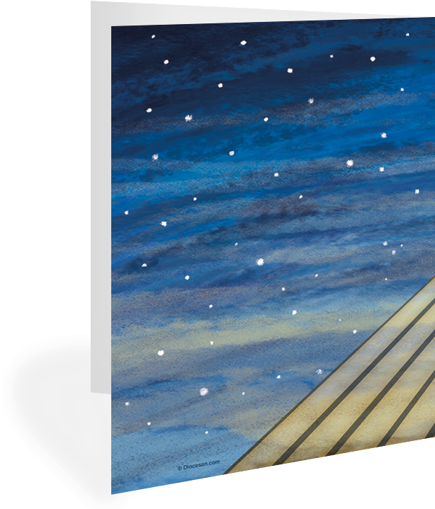 Christmascards Inside Catholic Christmas Card - Star Clipart (750x750), Png Download