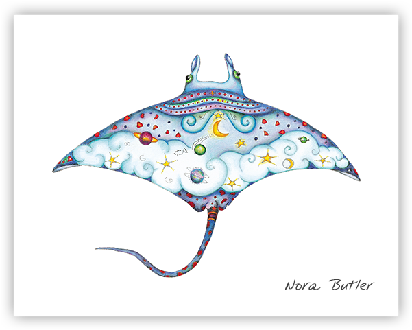 Manta Ray Limited Edition Prints - Manta Ray Clipart (600x600), Png Download