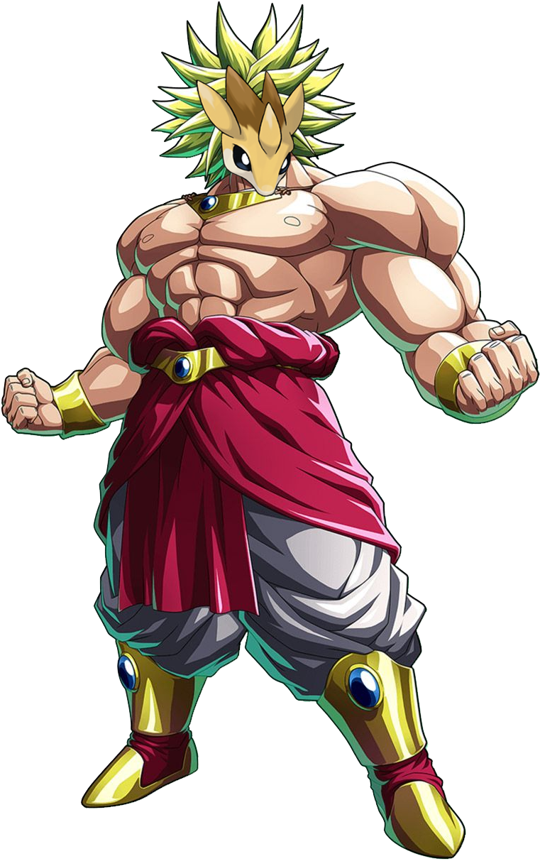 His Mega Evolution - Dragon Ball Fighterz Broly Png Clipart (830x1250), Png Download