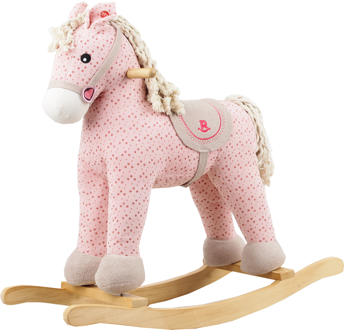 Pink Corduroy Rocking Horse - Pony Clipart (1200x1162), Png Download