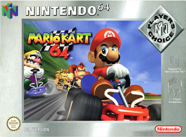 Mario Kart - Mario Kart 64 Pal Clipart (600x600), Png Download
