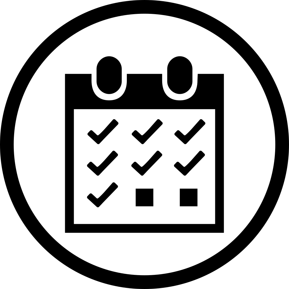 Attendance Management Svg Png Icon Free Download - Attendance Clipart Black And White Transparent Png (980x980), Png Download