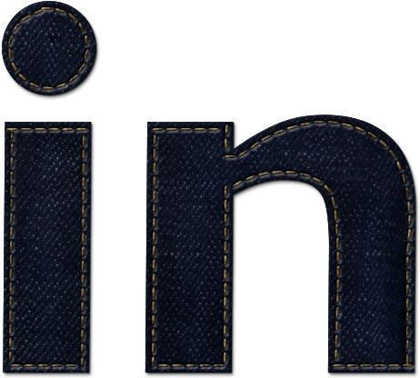 Linkedin, Logo, Denim, Social, Jean Icon - Linkedin Icon Clipart (600x600), Png Download