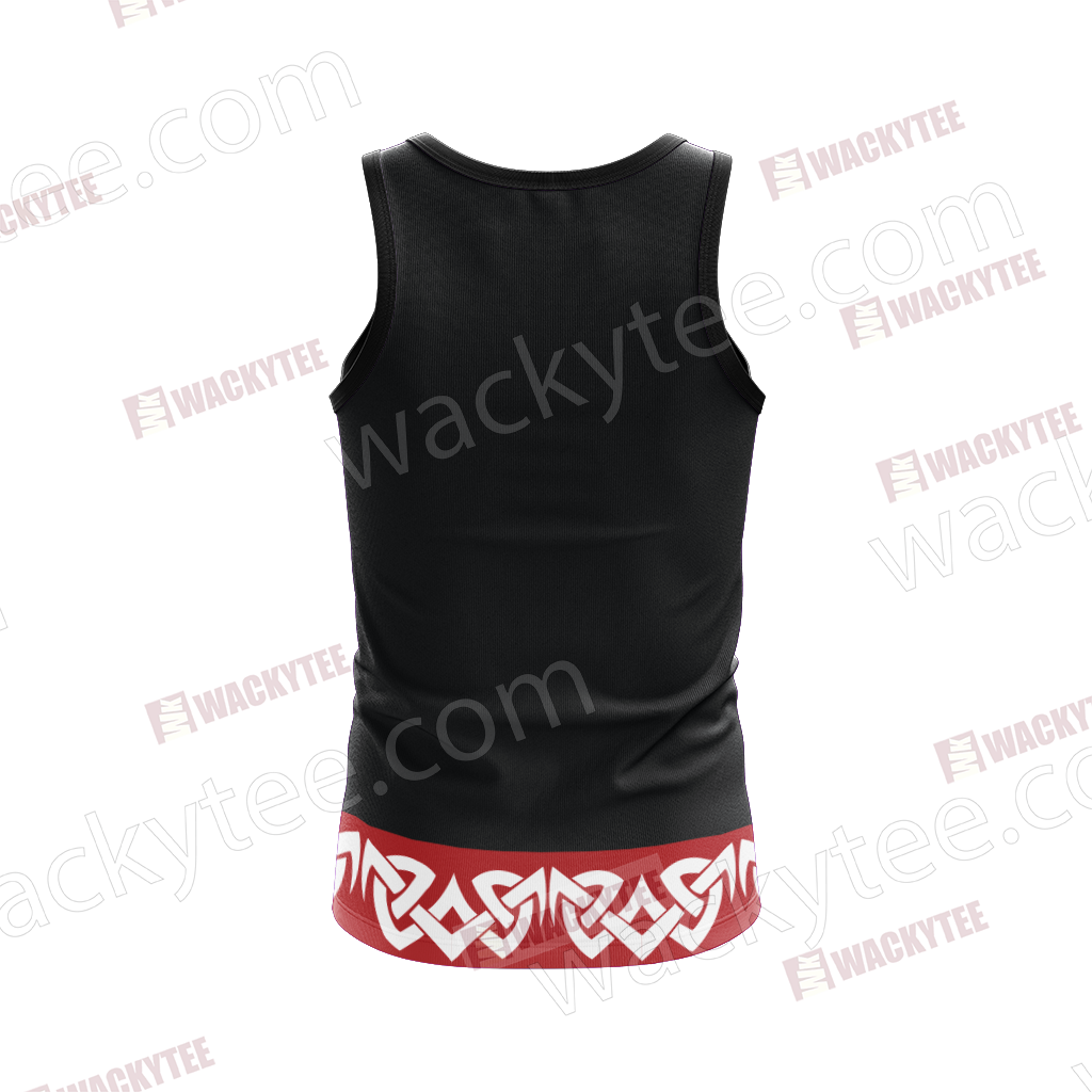 Naruto Akatsuki Symbol 3d Tank Top Fullprinted Tank - Active Tank Clipart (1024x1024), Png Download