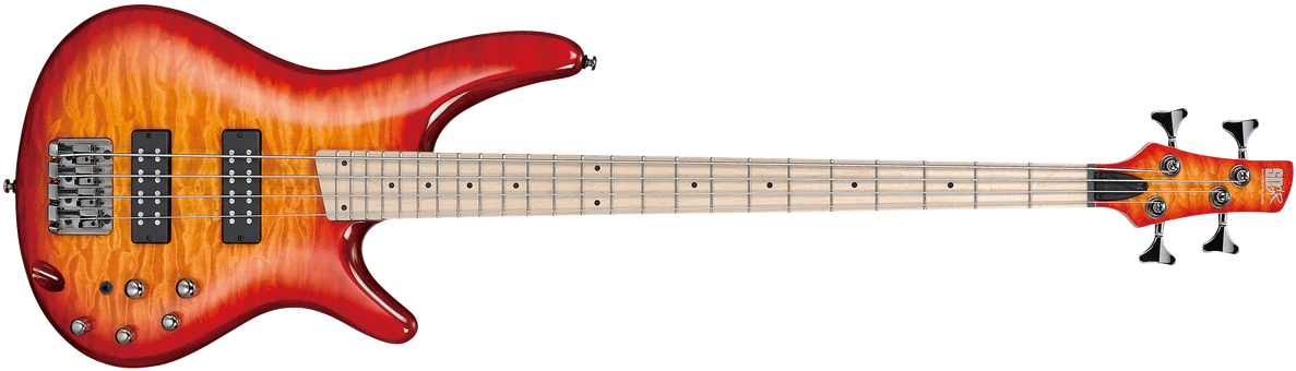 Ibanez Sr400emqmsrt Bass Guitar - Electric Guitar Ibanez Rgd Clipart (1280x424), Png Download